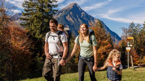 Ausflug mit der Familie in Aeschi im Sommer