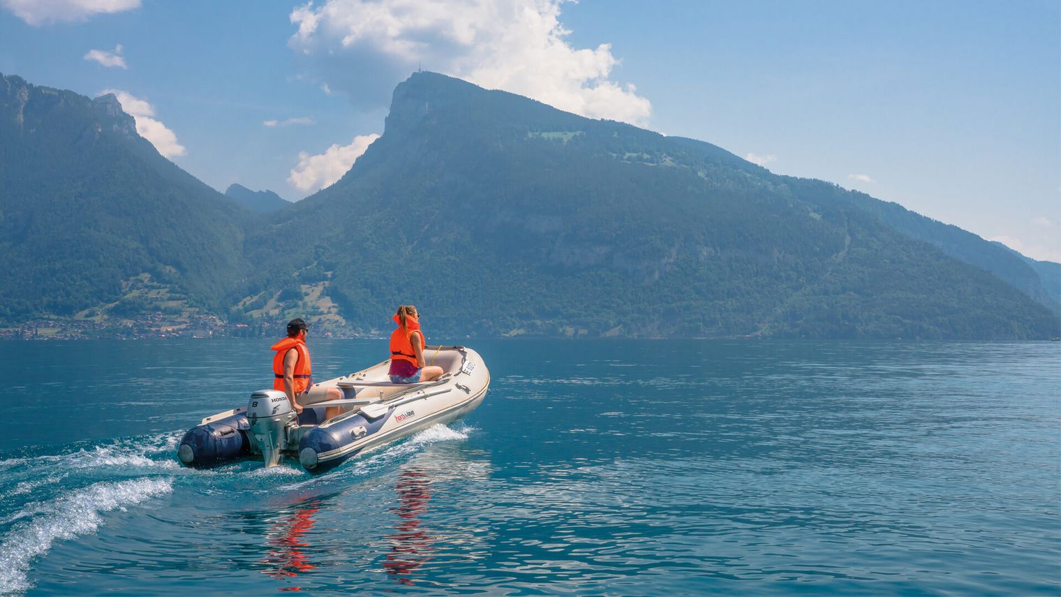 Bootsvermietung der Spiez Marketing AG in Faulensee