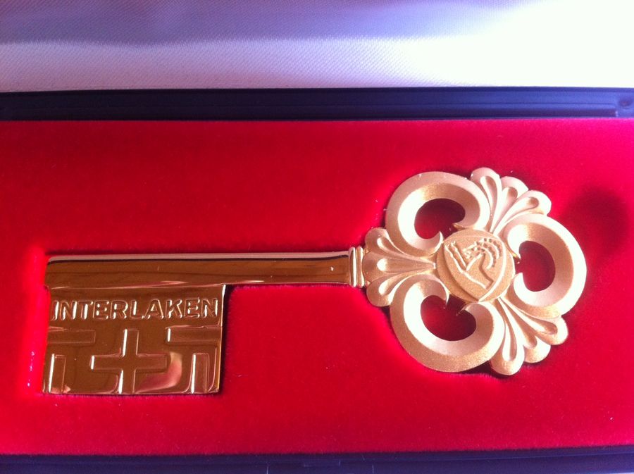 Der goldene Schlüssel wird als Dankeschön an langjährige Gäste verliehen im Rahmen einer Gästeeherung