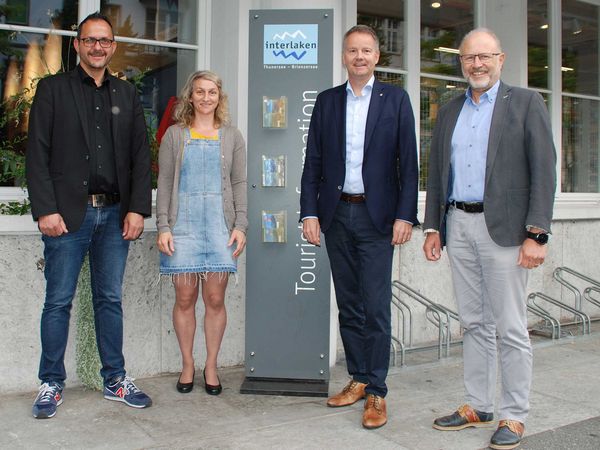 Markus Bolliger, Michelle Zurbuchen, Daniel Sulzer und Fritz Nyffenegger