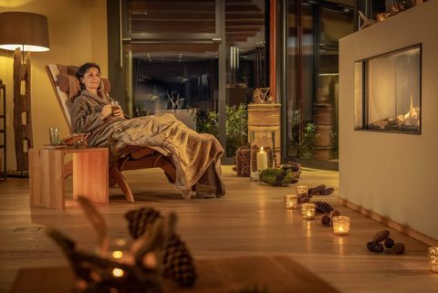 Entspannen im Ruheraum des SALZANO Spa